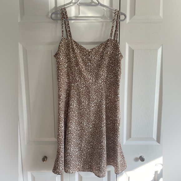 PAPILLON brown floral mini sundress - Picture 1 of 6